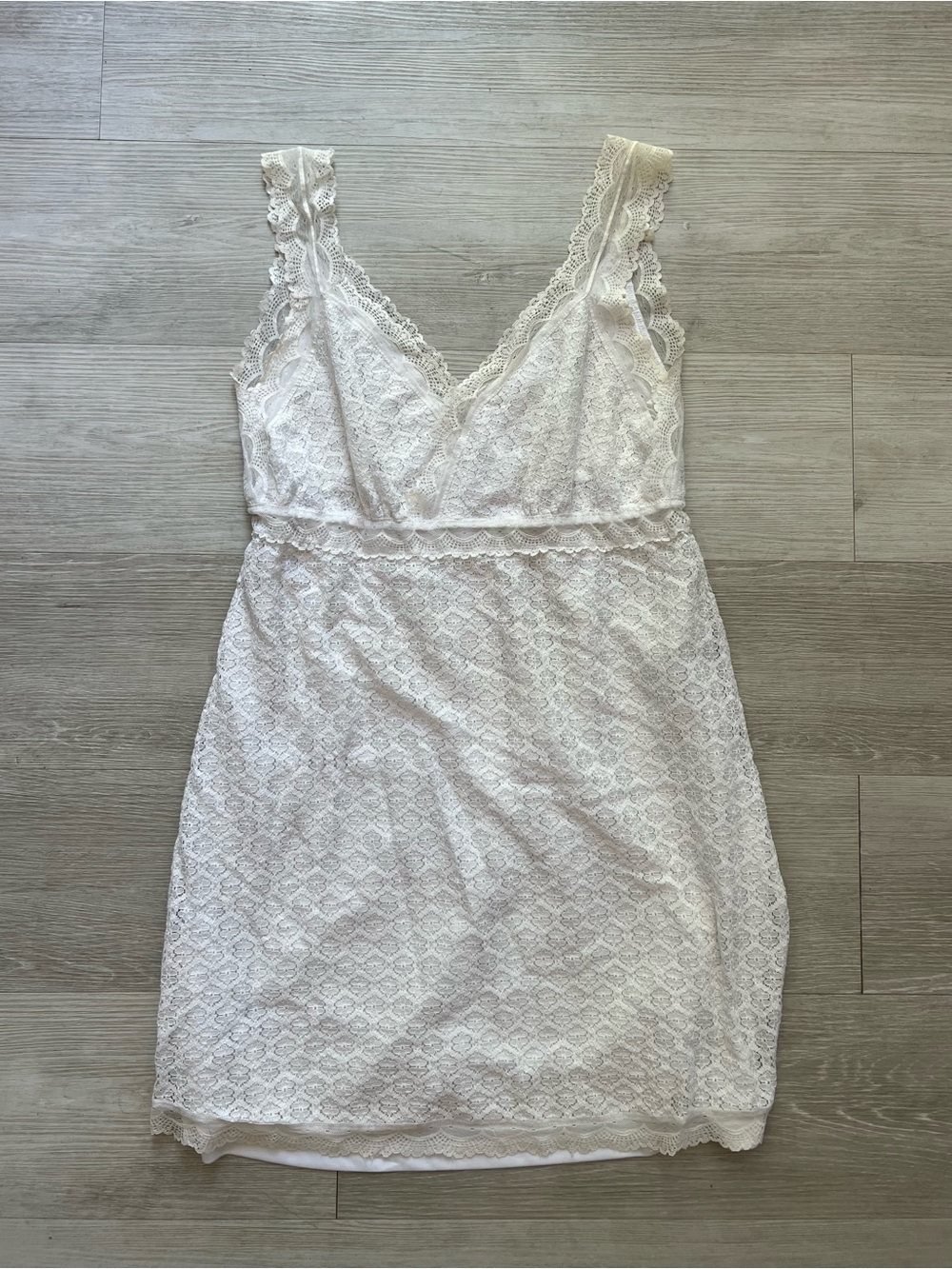 VILA Ivory Lace Dress Size L